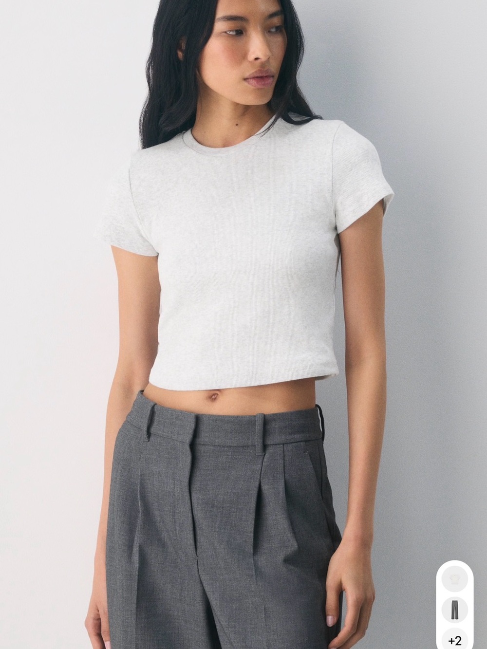 Aritzia Homestretch Rib Tune Waist Tshirt